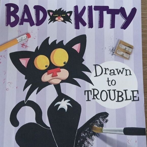 Bad Kitty Drawn to Trouble 2014 Graphic Novel Nick Bruel Paperback - Picture 5 of 10